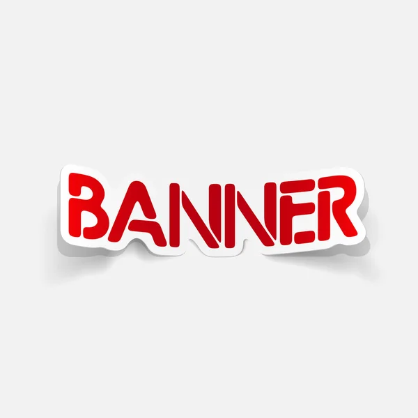 Realistic design element: banner — Stock Vector