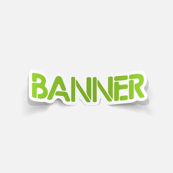 Realistic design element: banner — Stock Vector