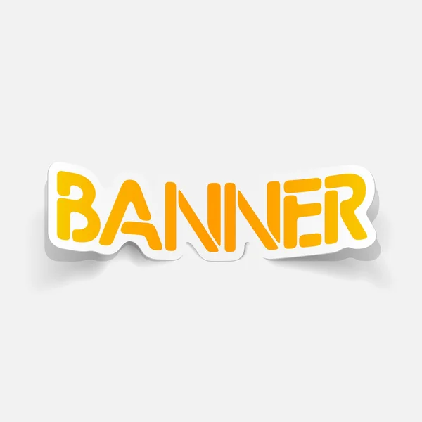 Realistic design element: banner — Stock Vector