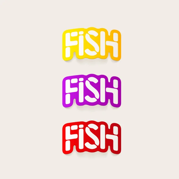 Realistisches Gestaltungselement: Fisch — Stockvektor