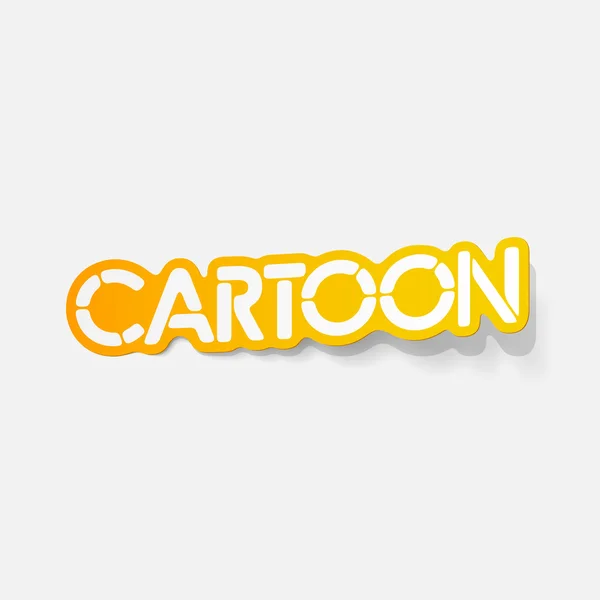 Realistische ontwerpelement: cartoon — Stockvector