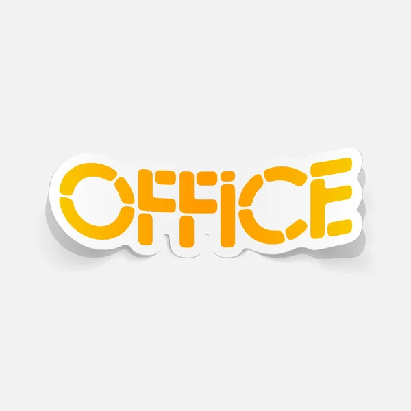 Realistic design element: office — Stock Vector