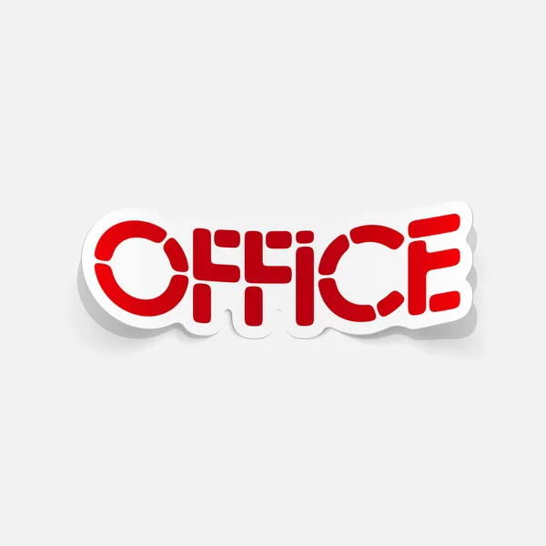 Gerçekçi tasarım öğesi: office — Stok Vektör