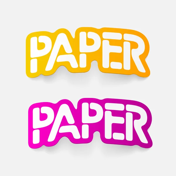 Realistic design element: paper — Stock Vector