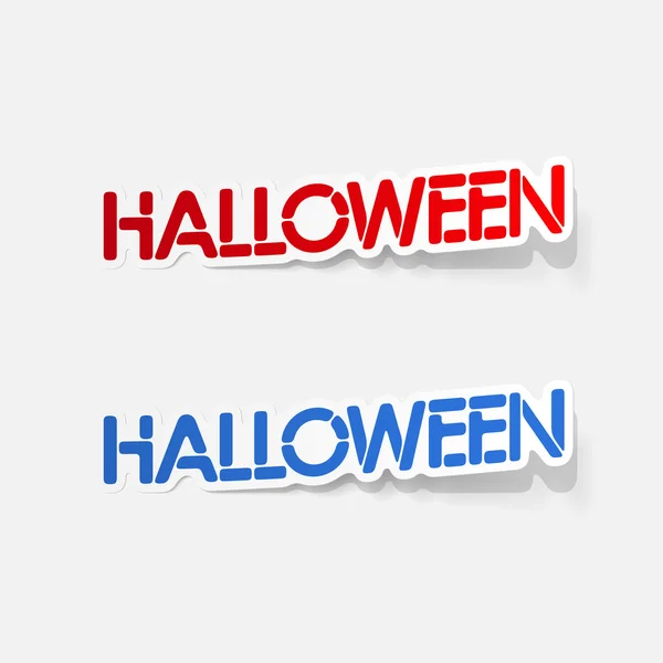 Elemento de diseño realista: halloween — Archivo Imágenes Vectoriales