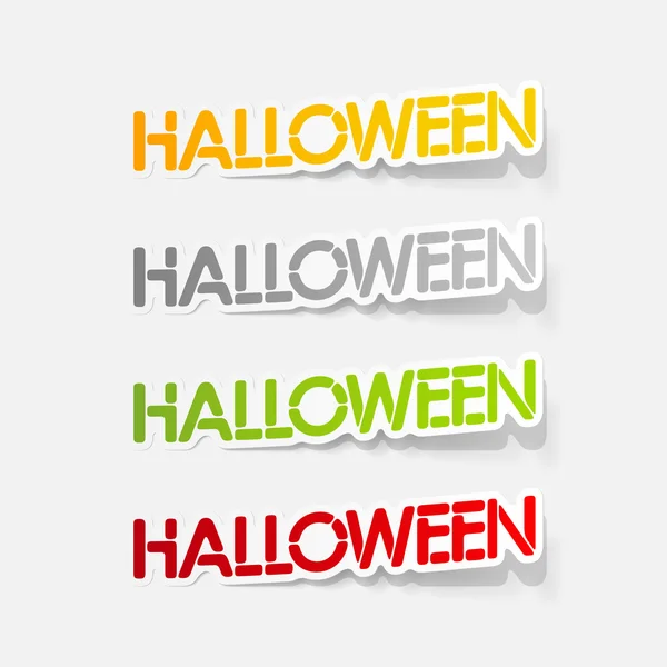 Elemento de diseño realista: halloween — Vector de stock