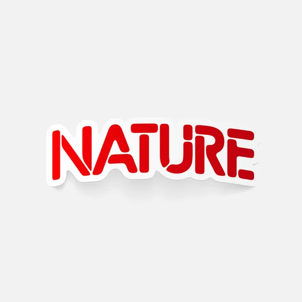Projekt realistyczny element: natura — Wektor stockowy
