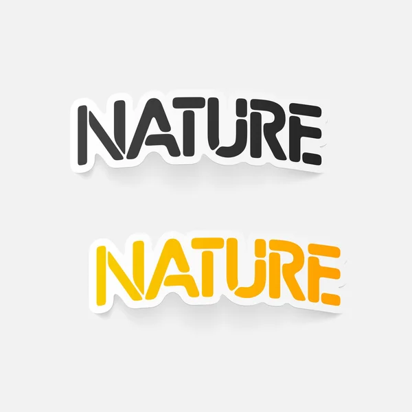 Projekt realistyczny element: natura — Wektor stockowy