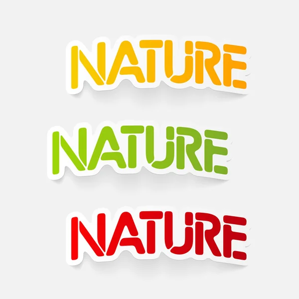 Elemento de diseño realista: naturaleza — Vector de stock