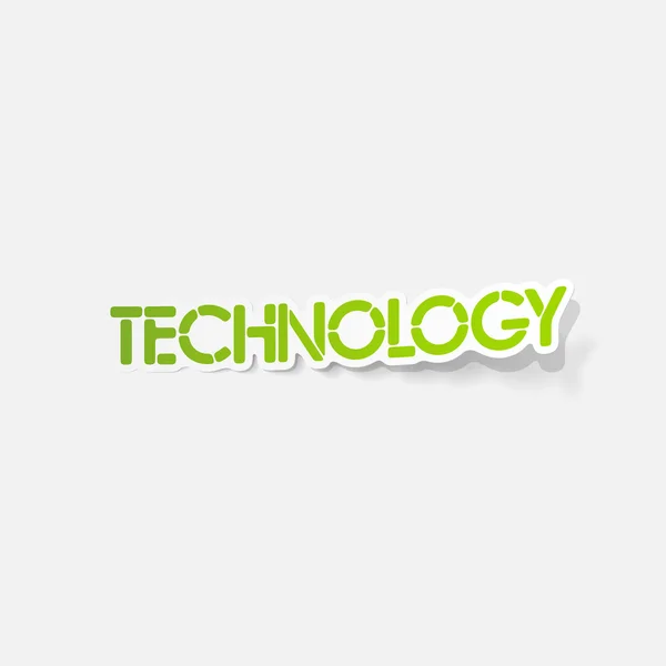 Realistische ontwerpelement: technologie — Stockvector