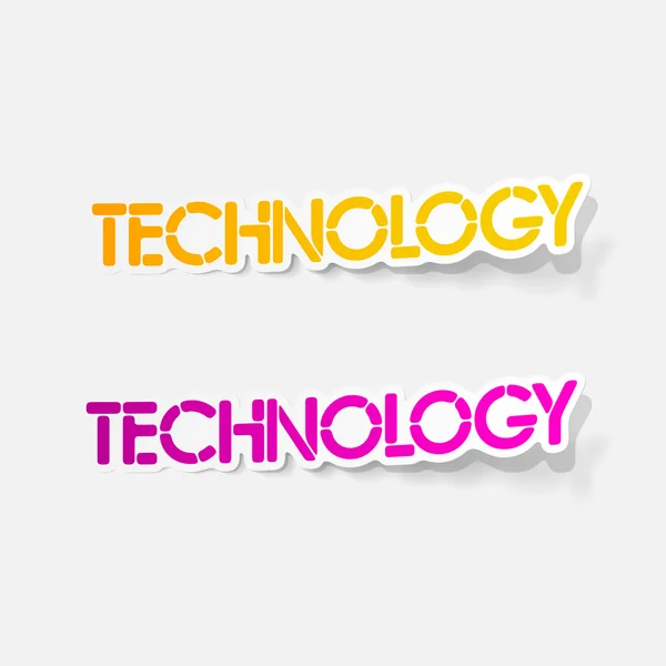 Realistische ontwerpelement: technologie — Stockvector