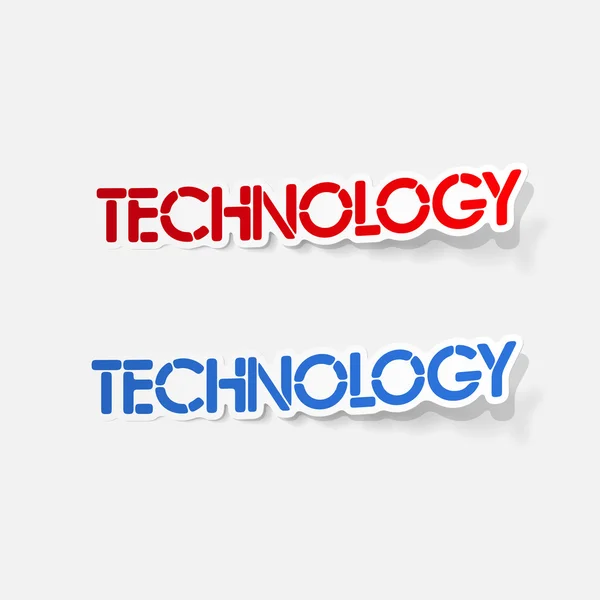 Realistische ontwerpelement: technologie — Stockvector