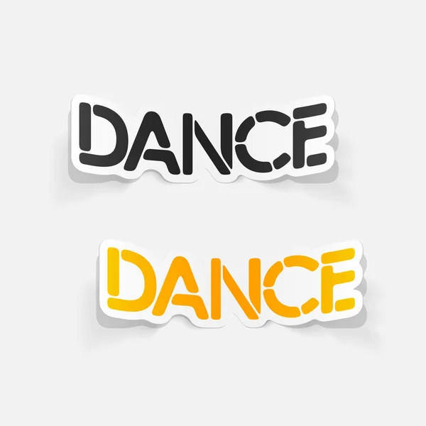 Realistic design element: dance — Stock Vector