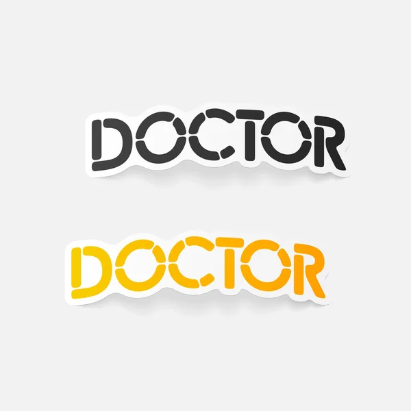 Realistic design element: doctor — Stock Vector