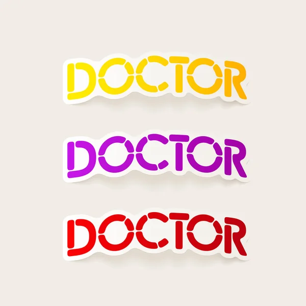 Elemento de diseño realista: médico — Vector de stock