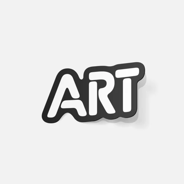 Elemento de diseño realista: arte — Vector de stock