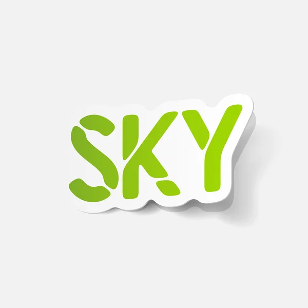 Realistische ontwerpelement: sky — Stockvector