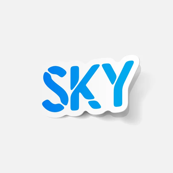 Realistische ontwerpelement: sky — Stockvector