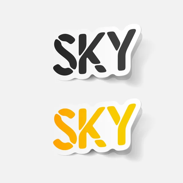 Realistiska designelement: sky — Stock vektor