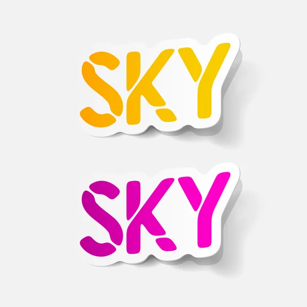 Realistic design element: sky — Stock Vector