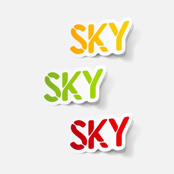 Realistic design element: sky — Stock Vector