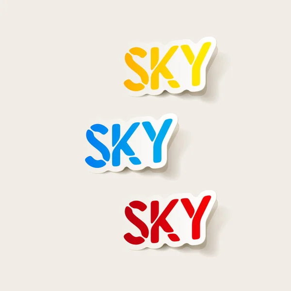 Realistic design element: sky — Stock Vector