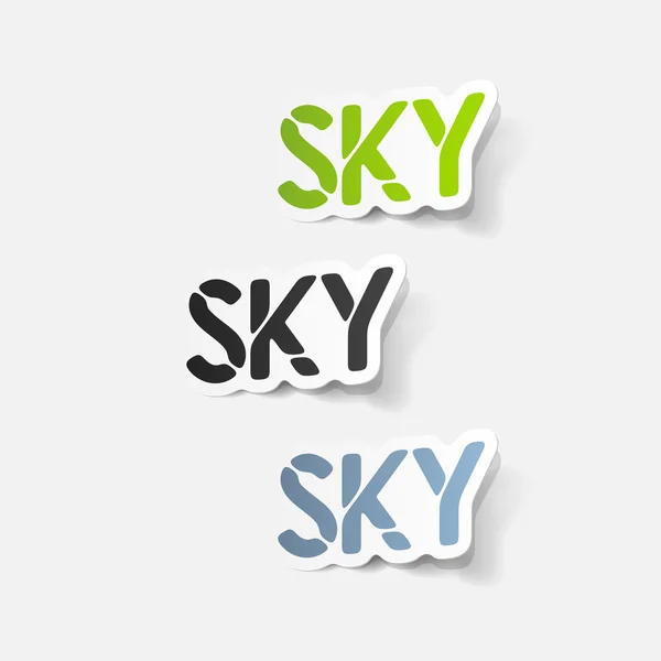 Realistiska designelement: sky — Stock vektor