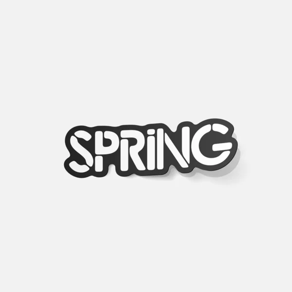 Realistiska designelement: våren — Stock vektor