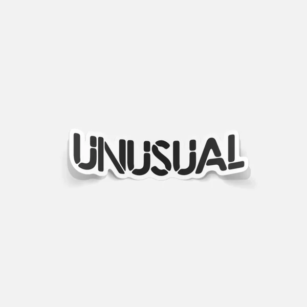 Elemento de diseño realista: inusual — Vector de stock