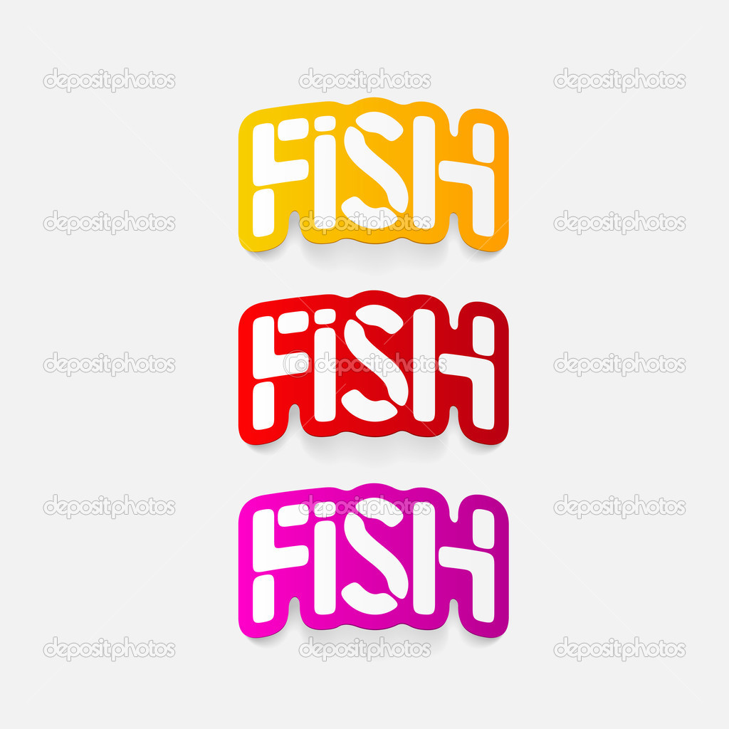Realistic design element: fish Stock Vector by ©Palau83 43221843