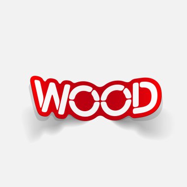 elemento di disegno realistico: legno