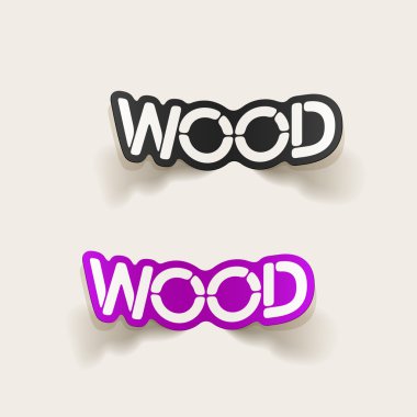 elemento di disegno realistico: legno