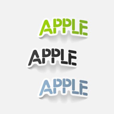 gerçekçi tasarım öğesi: apple