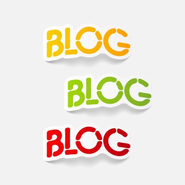 gerçekçi tasarım öğesi: blog