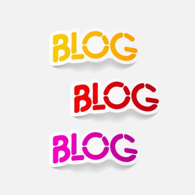 gerçekçi tasarım öğesi: blog