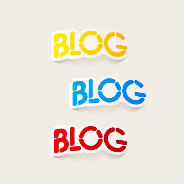 gerçekçi tasarım öğesi: blog