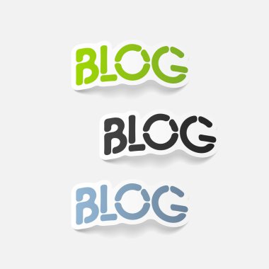 gerçekçi tasarım öğesi: blog