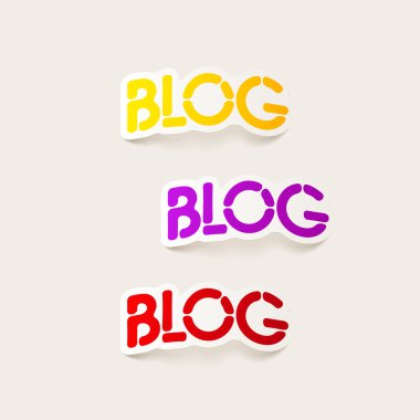 gerçekçi tasarım öğesi: blog