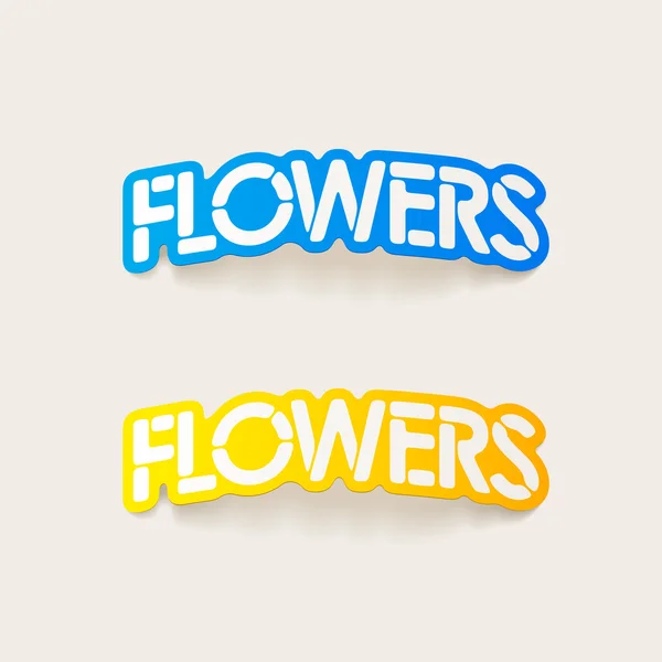 Elemento de design realista: flores —  Vetores de Stock