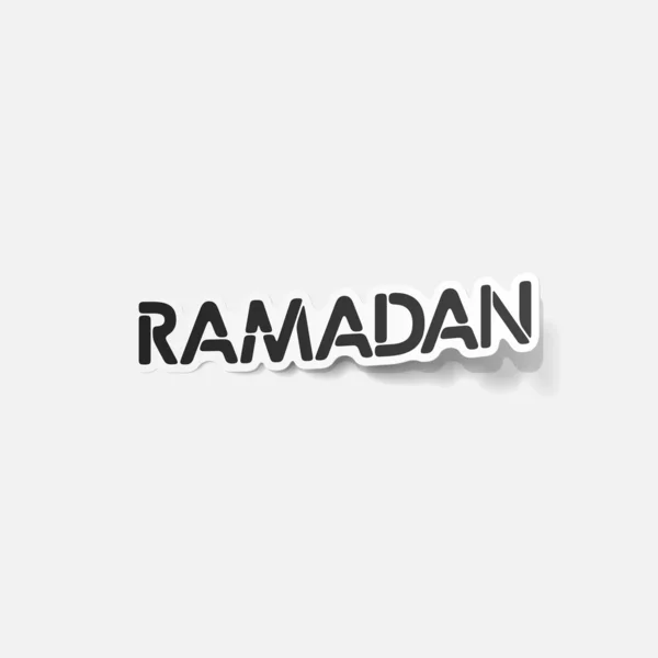 Elemento di design realistico: ramadan — Vettoriale Stock