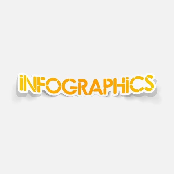 Realistic design element: infographics — Stock Vector