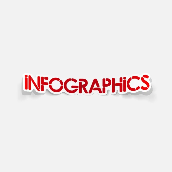 Elemento de diseño realista: infografías — Archivo Imágenes Vectoriales