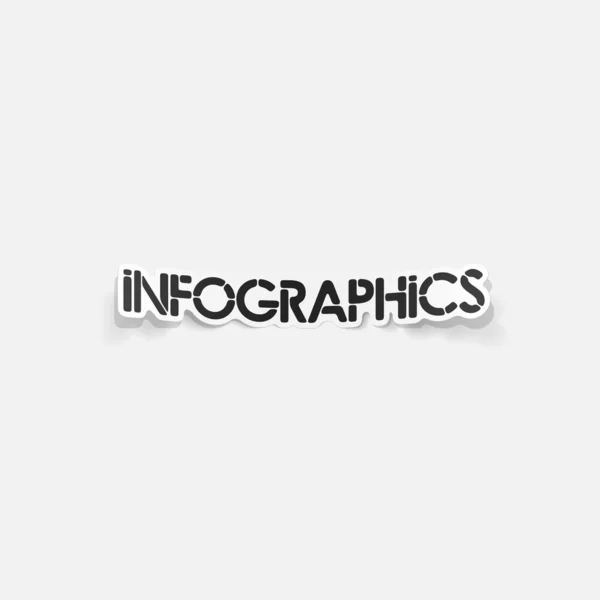 Realistische ontwerpelement: infographics — Stockvector