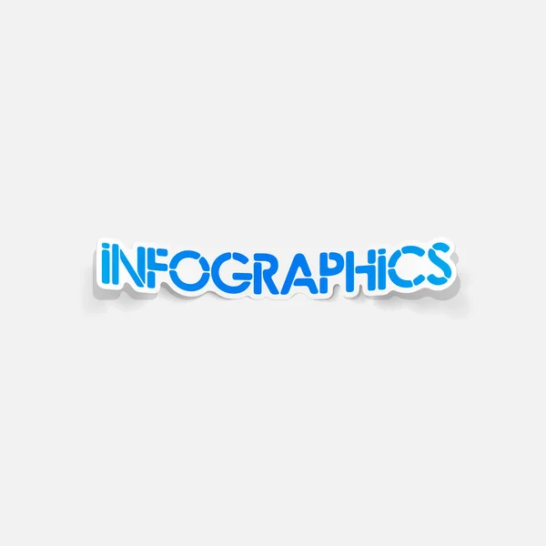 Realistische ontwerpelement: infographics — Stockvector
