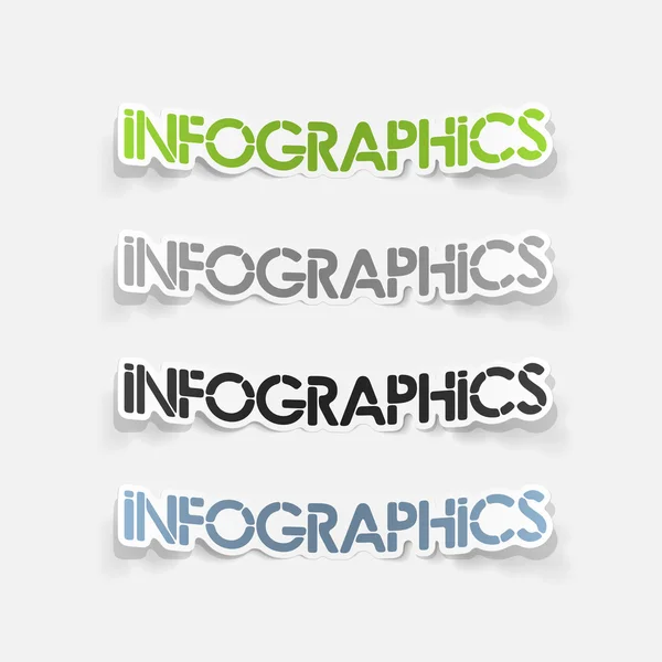 Reális design elem: infographics — Stock Vector