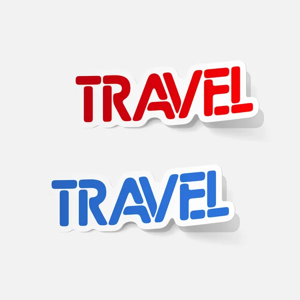 Realistic design element: travel — Stock Vector