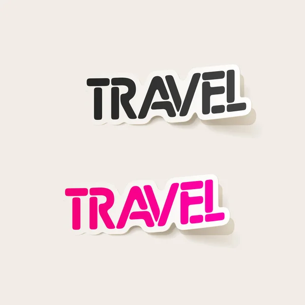 Realistic design element: travel — Stock Vector