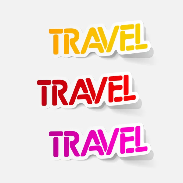 Realistic design element: travel — Stock Vector