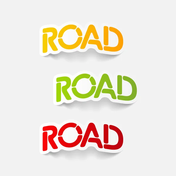 Realistic design element: road — Stock Vector