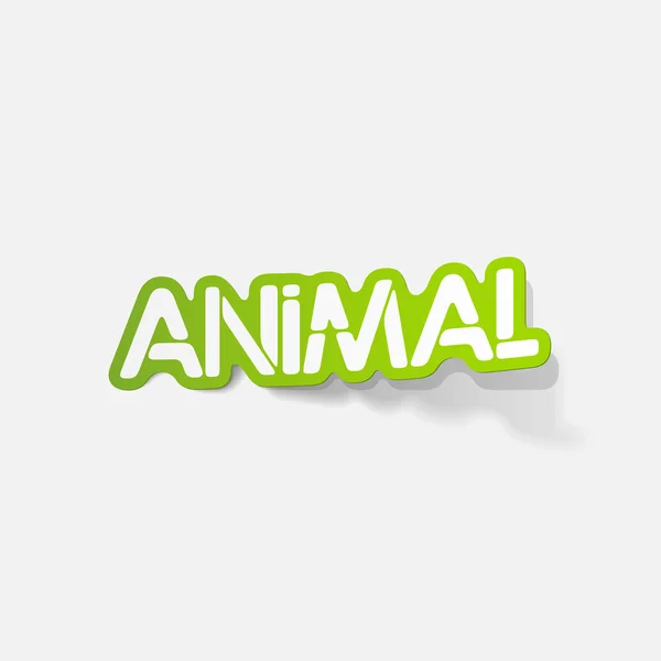 Elemento de design realista: animal —  Vetores de Stock